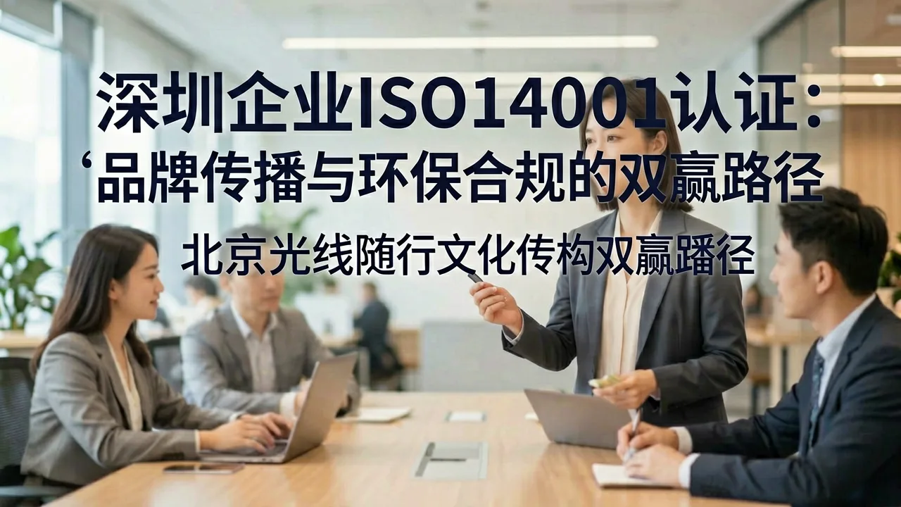 深圳企业ISO14001认证：品牌传播与环保合规的双赢路径